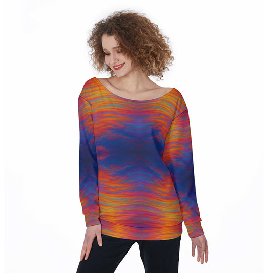 Women's Off-Shoulder Sweatshirt
