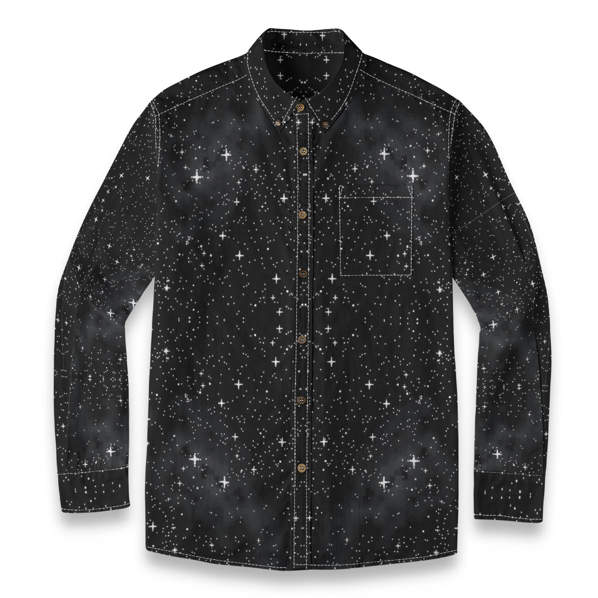Men's Casual Lapel Long Sleeve Shirt|125GSM Cotton