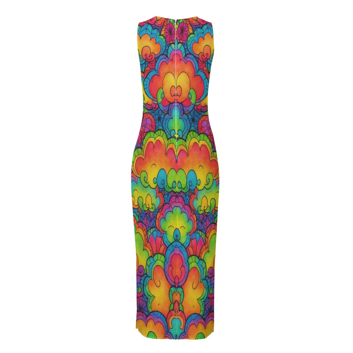 Women's Beach Perspective Chiffon Sleeveless Dress