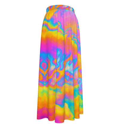 Women's Maxi Chiffon Skirts With Lining
