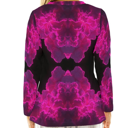 Women's Loose V-Neck T-Shirt With Long Sleeve