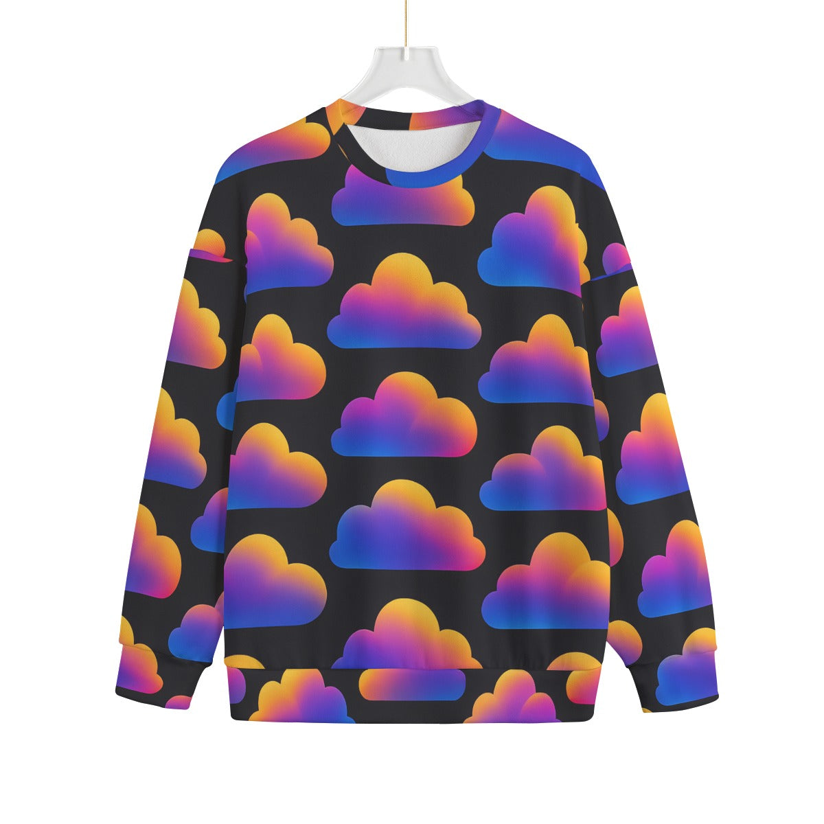 Unisex Drop-shoulder Knitted Fleece Sweater - view 1