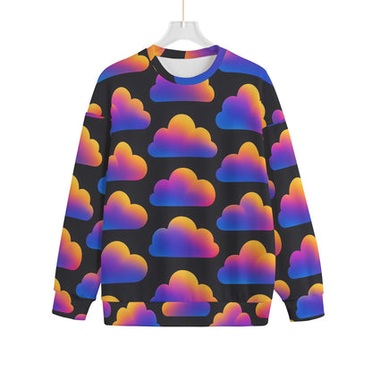 Unisex Drop-shoulder Knitted Fleece Sweater - view 1