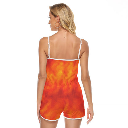 Women's V-neck Cami Romper