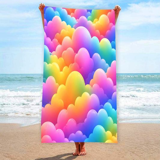 Adult Beach towel Vertical Style Printed in USA|320GSM