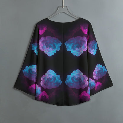 Women's V-neck T-shirt With Irregular Hem