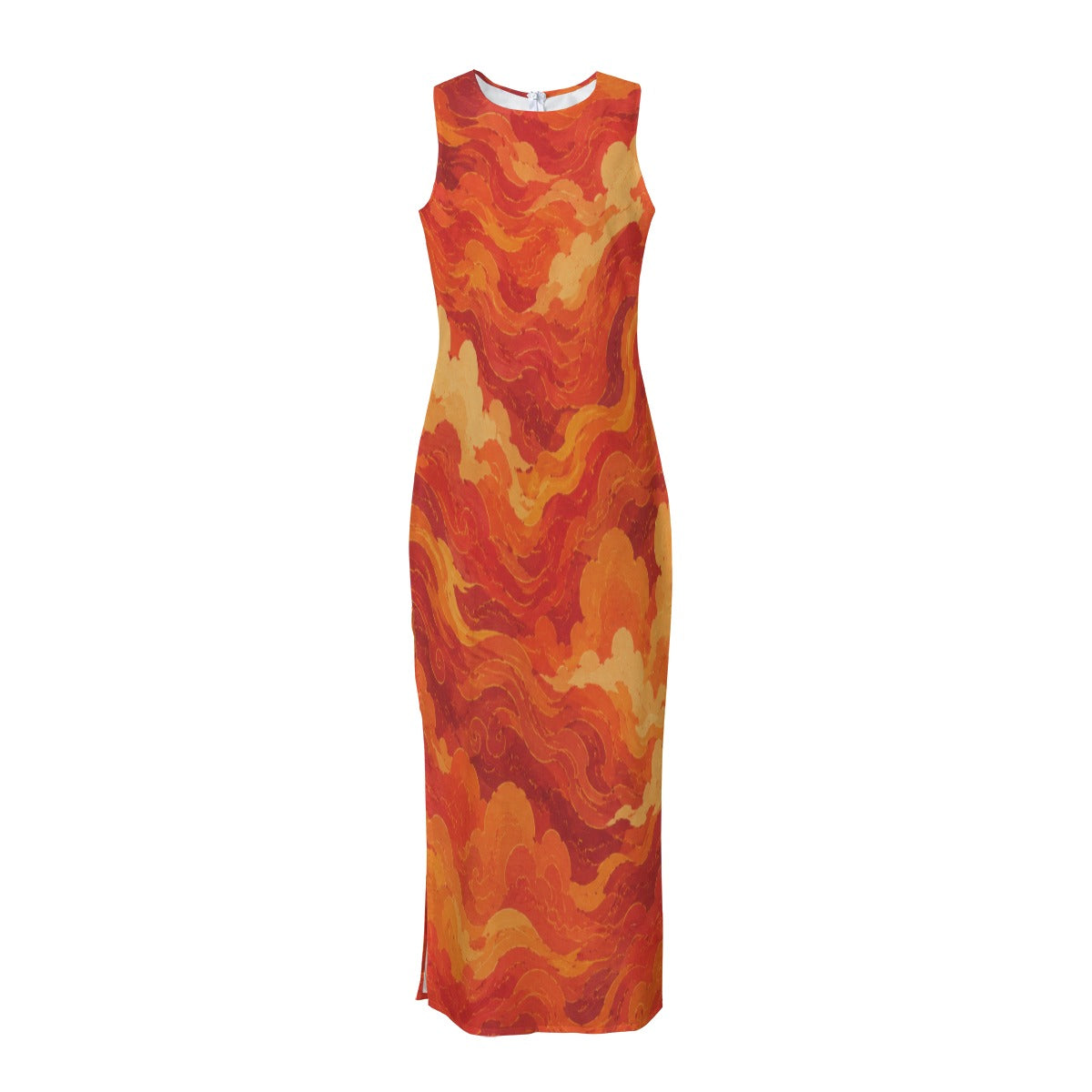 Women's Beach Perspective Chiffon Sleeveless Dress by O’Nimbus