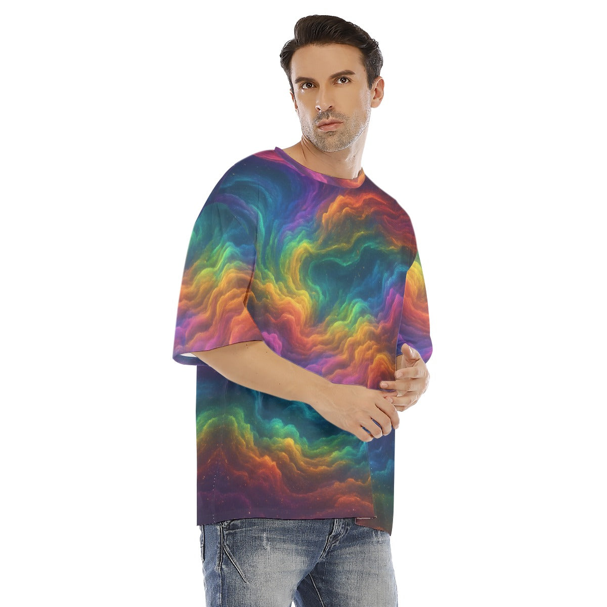 Men's Drop Shoulder T-shirt With Short Sleeve