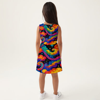 Unisex Girls Sleeveless A-Line Dress