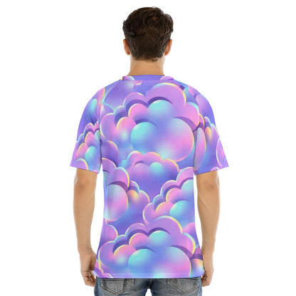 Men's Raglan Sleeve T-shirt With Button Closure