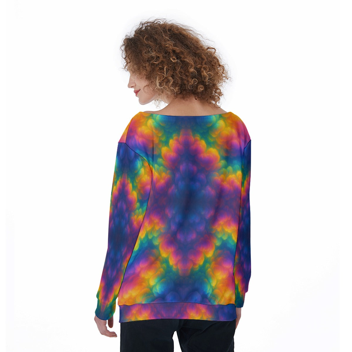 Women's Off-Shoulder Sweatshirt