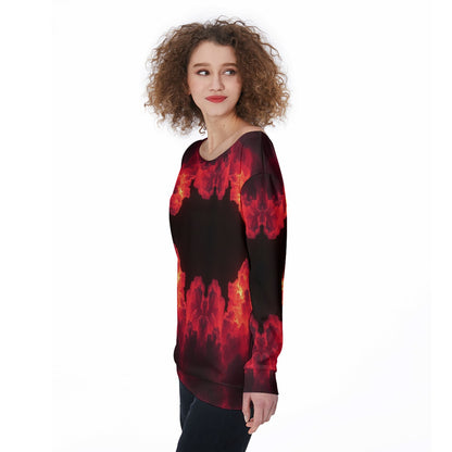 Women's Off-Shoulder Sweatshirt
