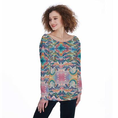 Women's Off-Shoulder Sweatshirt