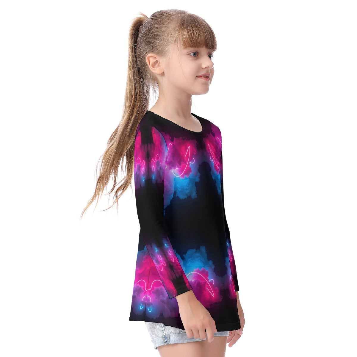 Unisex Kid's Long Sleeve O-neck T-shirt