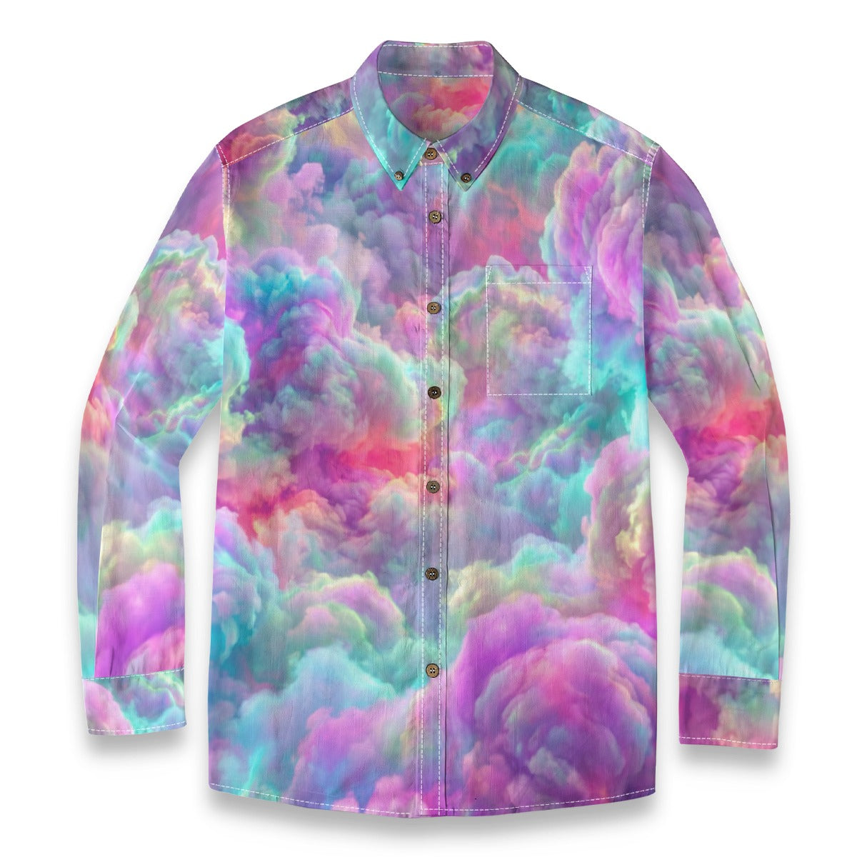 Men's Casual Lapel Long Sleeve Shirt|125GSM Cotton