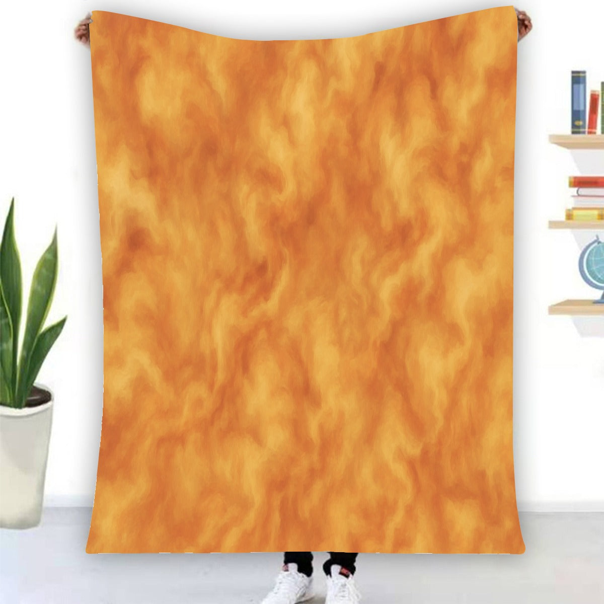 Unisex Single-Side Printing Flannel Blanket