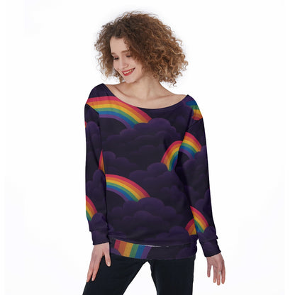 Women's Off-Shoulder Sweatshirt