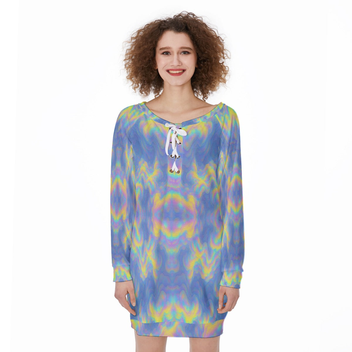 Women's Lace-Up Sweatshirt