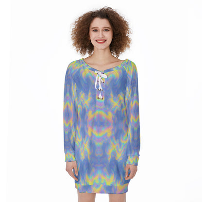 Women's Lace-Up Sweatshirt