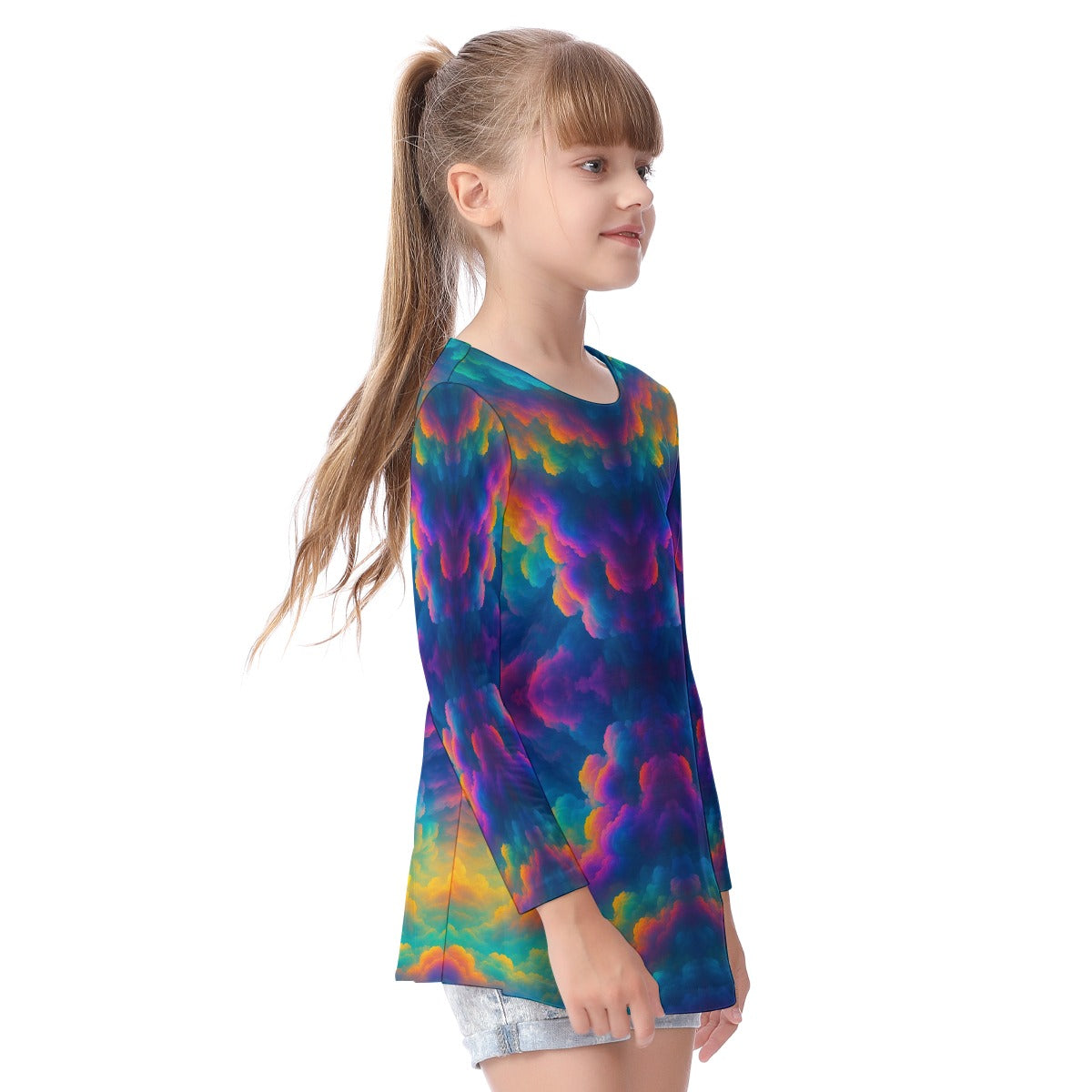 Unisex Kid's Long Sleeve O-neck T-shirt