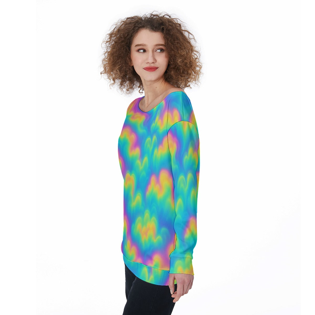 Women's Off-Shoulder Sweatshirt