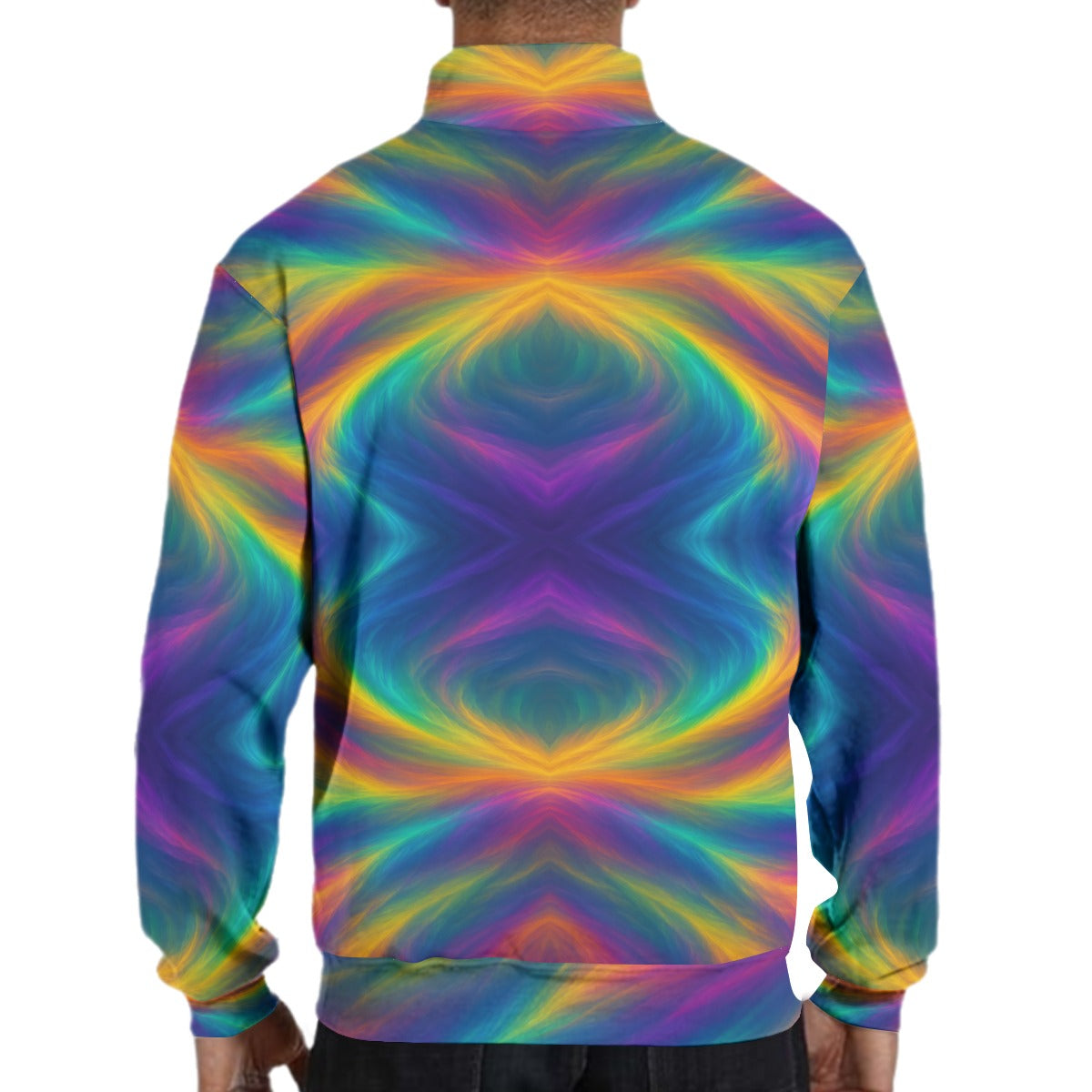 Men's Hidden Half-Zip Placket Hoodie