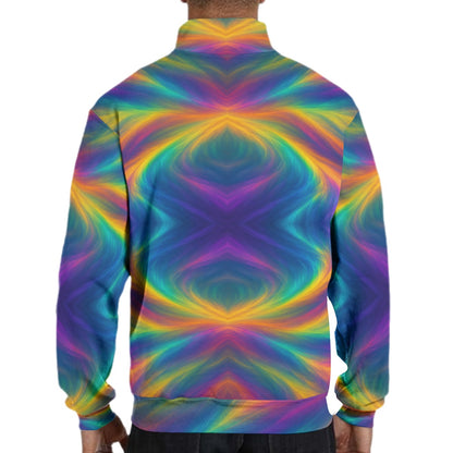 Men's Hidden Half-Zip Placket Hoodie