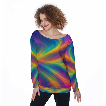 Women's Off-Shoulder Sweatshirt