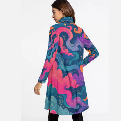 Women's High Neck Dress With Long Sleeve by O’Nimbus – view 4