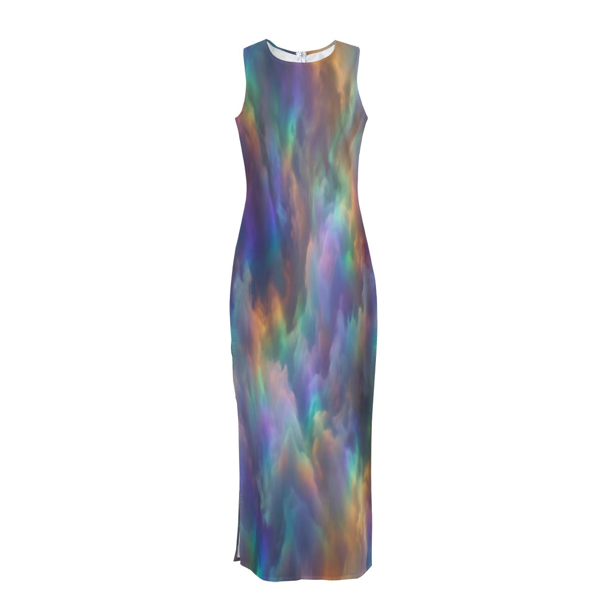 Women's Beach Perspective Chiffon Sleeveless Dress
