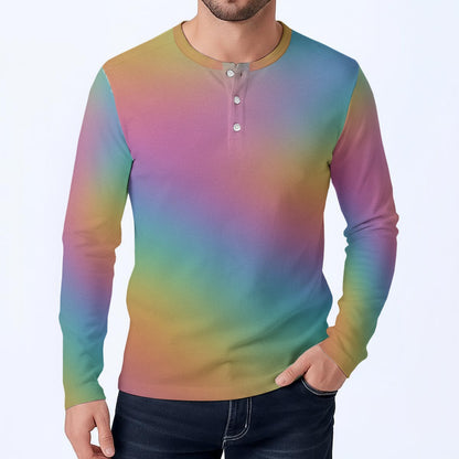 Men's Classic Long-Sleeve Henley Shirt