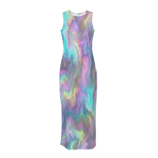 Women's Beach Perspective Chiffon Sleeveless Dress