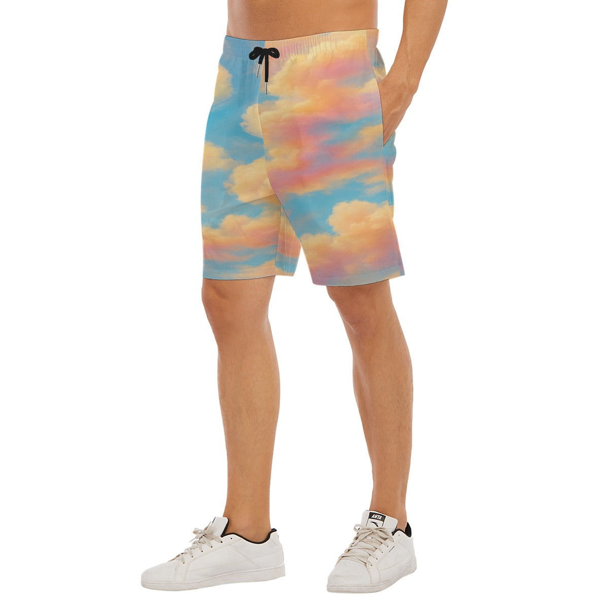Men's Beach Shorts With Elastic Waist