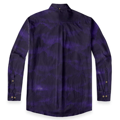 Men's Casual Lapel Long Sleeve Shirt|125GSM Cotton