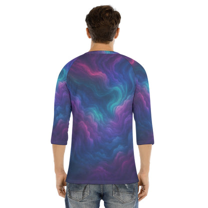 Men's Bracelet Sleeve T-shirt With Button Closure - view 4