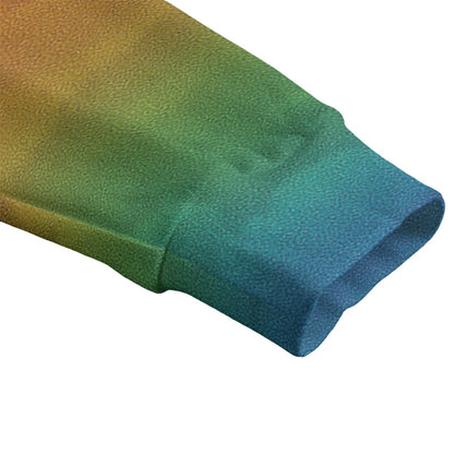 Unisex V-neck Knitted Fleece Cardigan With Button Closure