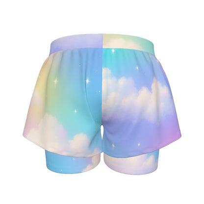 Unisex Sports Lined Shorts