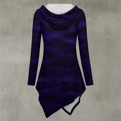 Women's Asymmetric Hem Hoodie