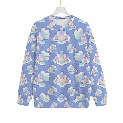 Unisex Drop-shoulder Knitted Fleece Sweater - view 1