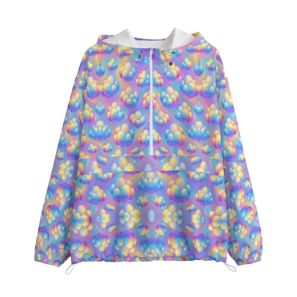 Unisex Pullover Jacket With Zipper Closure