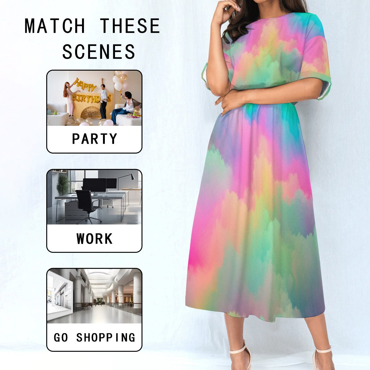 Women's Elastic Waist Dress