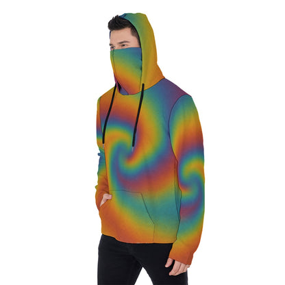 Men's Pullover Hoodie With Mask
