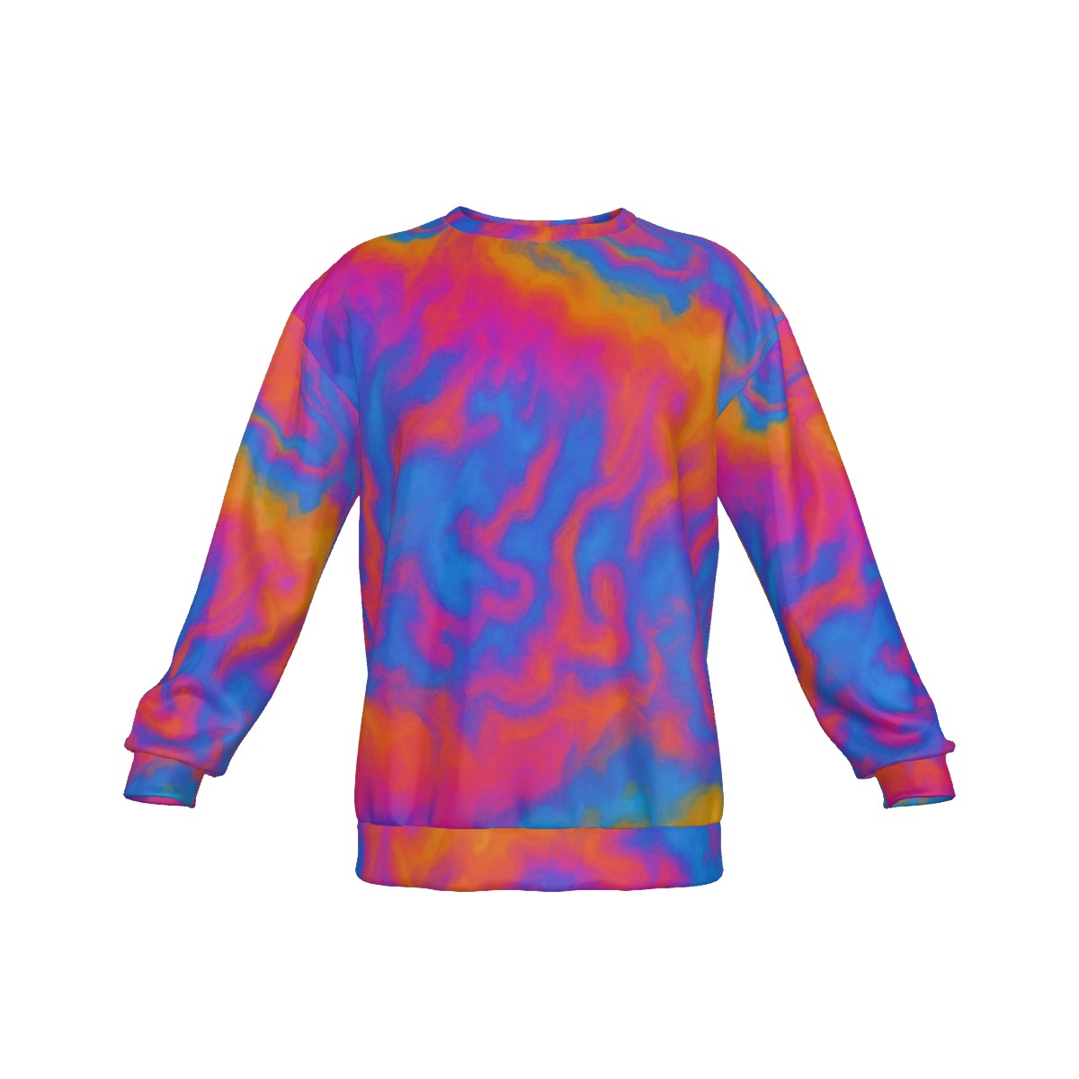 Men's Drop Shoulder Round Neck Long-Sleeved Sweatshirt