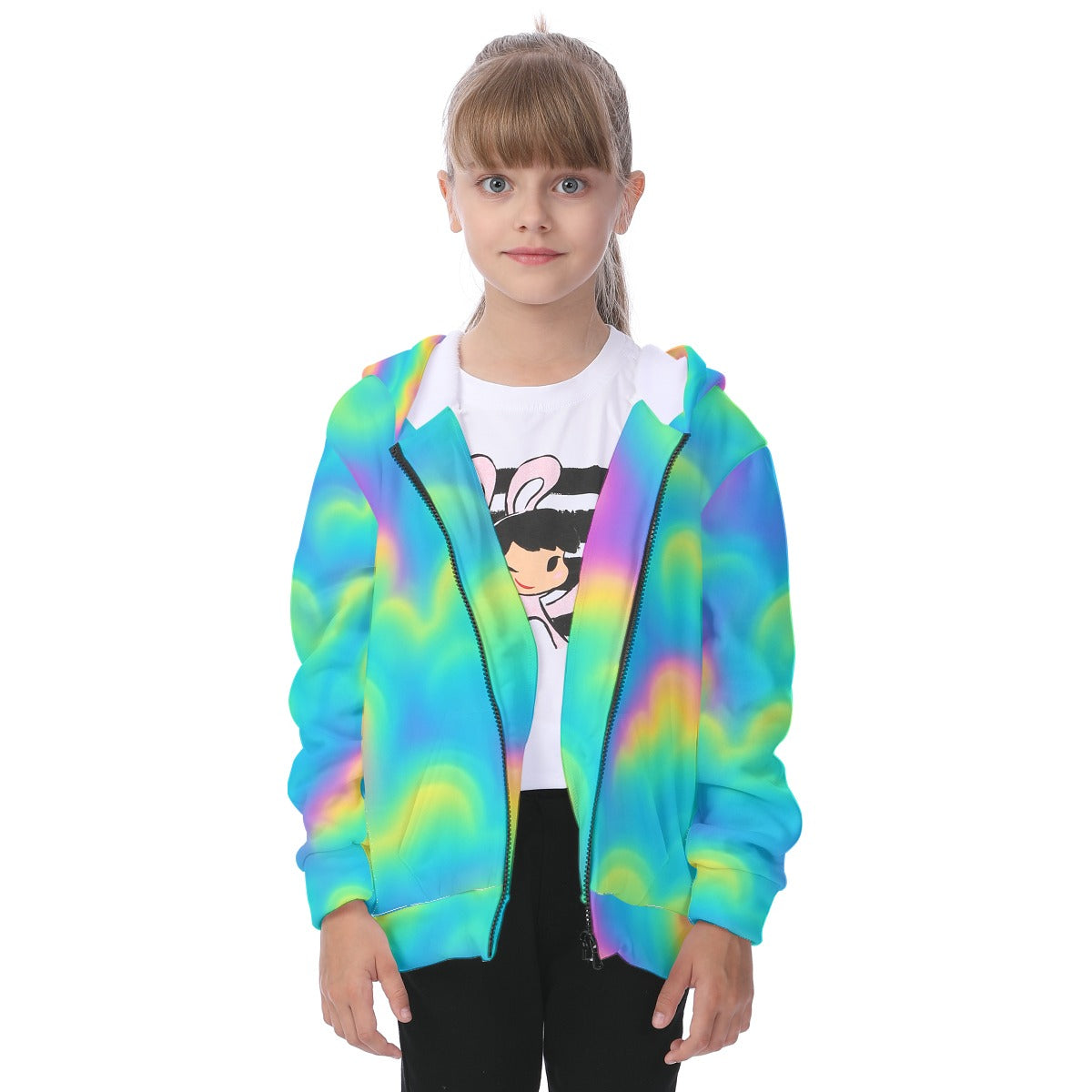 Unisex Kid's Heavy Fleece Zip Up Hoodie