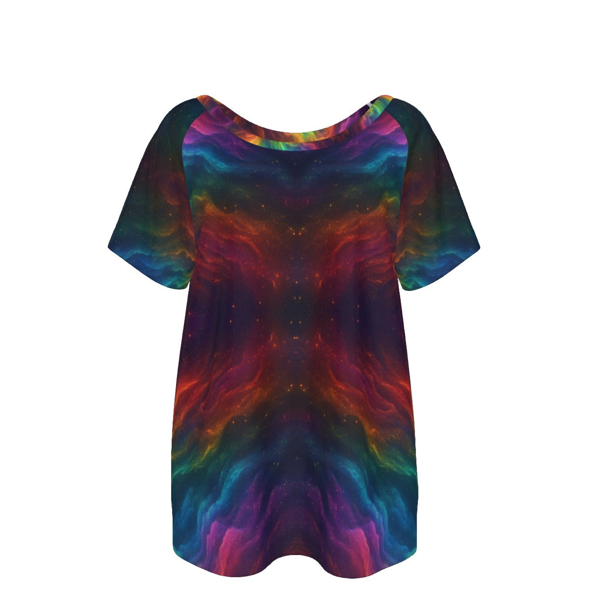 Women's Round Neck T-shirt With Raglan Sleeve