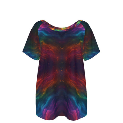 Women's Round Neck T-shirt With Raglan Sleeve