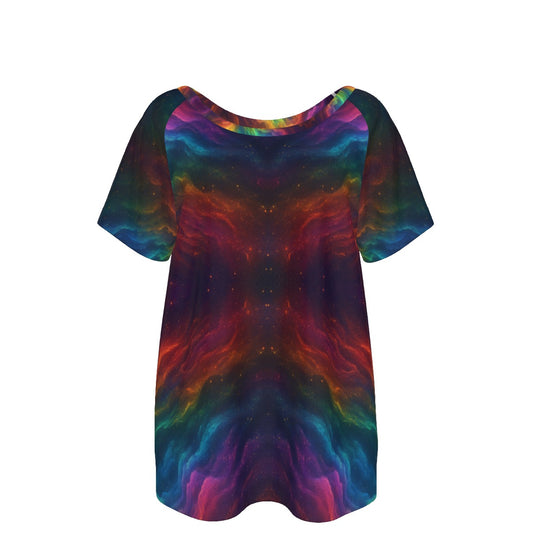 Women's Round Neck T-shirt With Raglan Sleeve