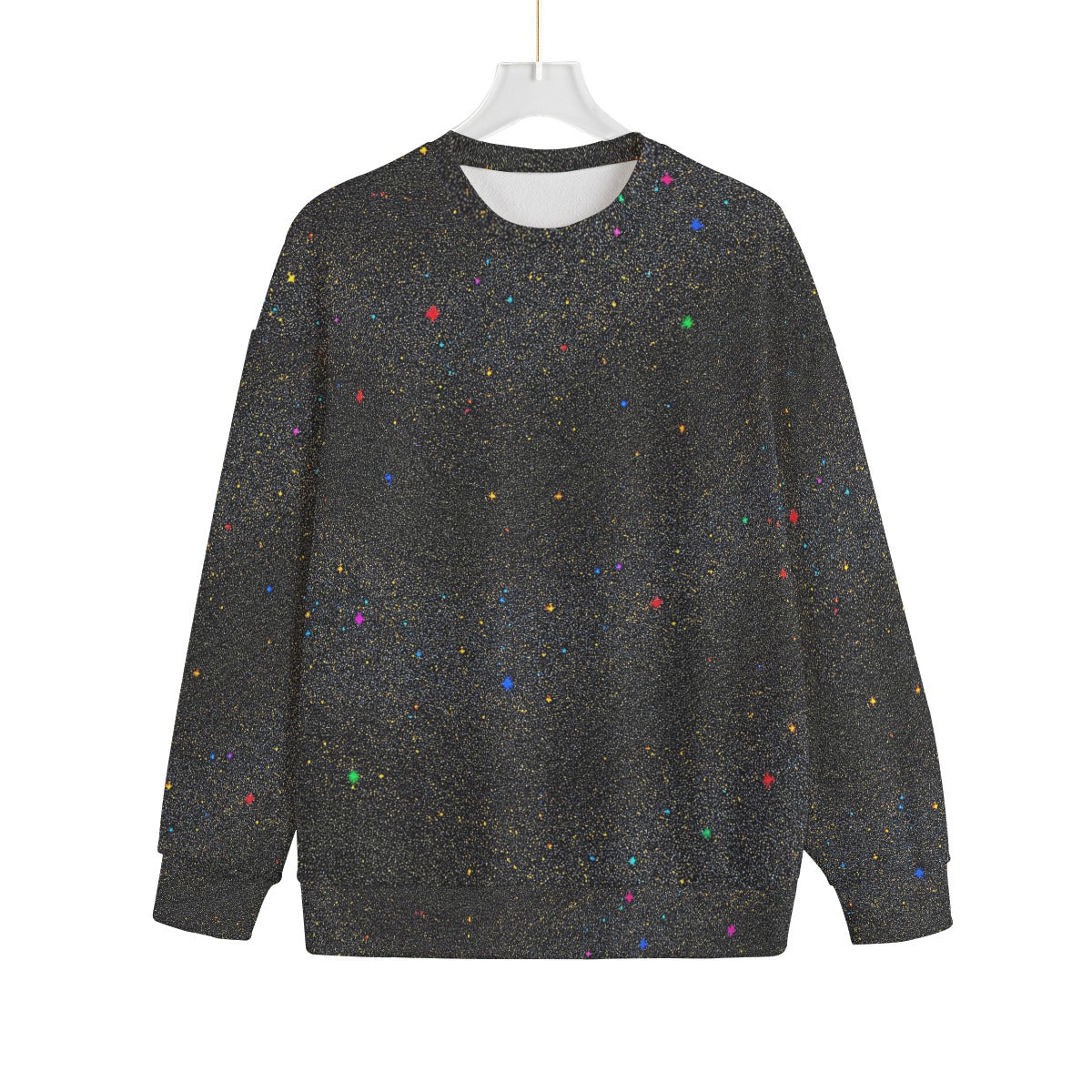 Unisex Drop-shoulder Knitted Fleece Sweater - view 1