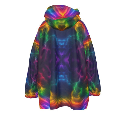 Unisex Kid's Sherpa Fleece Hoodie Blanket