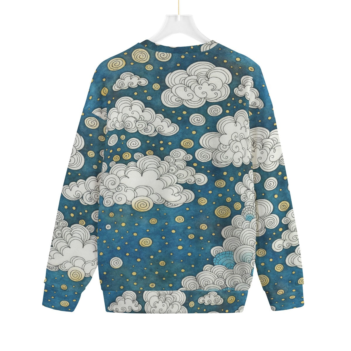 Unisex Drop-shoulder Knitted Fleece Sweater - view 2
